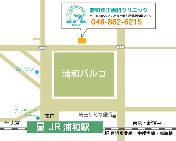 浦和駅周辺地図