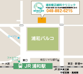 浦和駅東口の地図